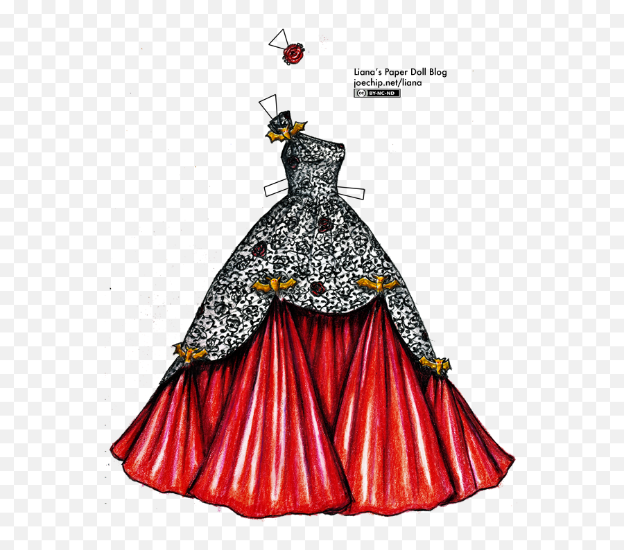 Halloween - Gown Paper Doll Dress Drawing Emoji,Emotions Cloth Doll