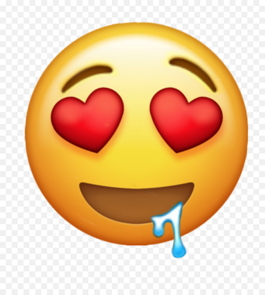 Emoji Iphone Smiley Heart Sticker - Emoji Enamorado Png,Smiley Emoji Iphone