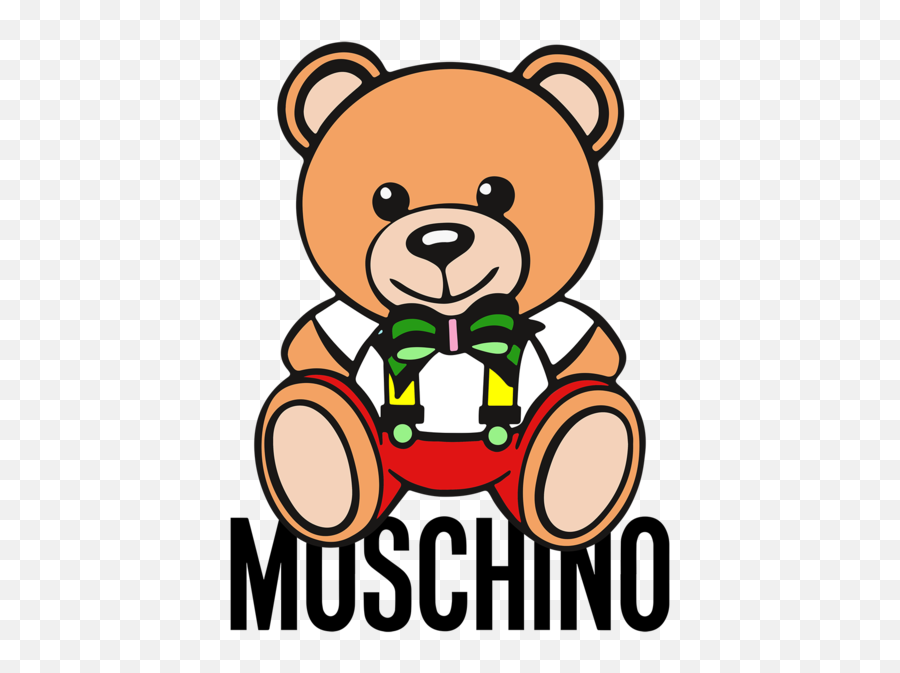 Tshirt Print Moschino Bear Moschino - Moschino Bear Logo Emoji,Bear Clip Art Emotions