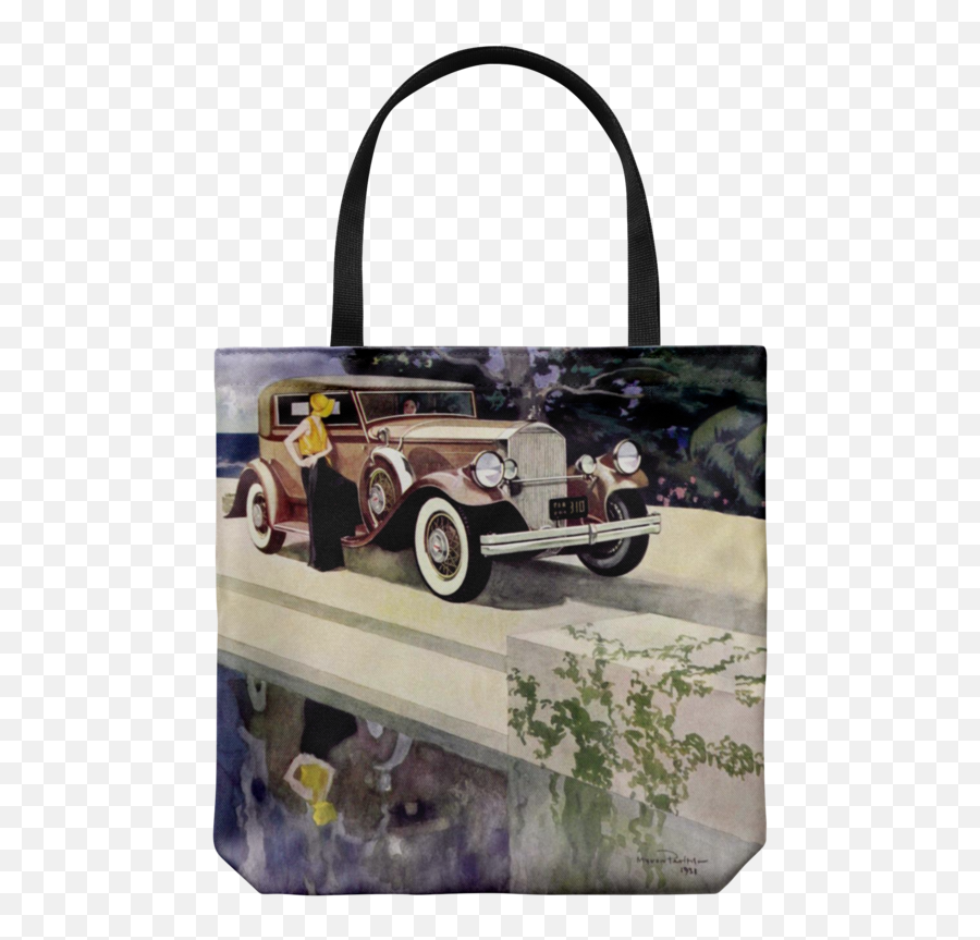 Classic Tote Bags U2013 Click Americana Shop - 1933 Pierce Arrow Advertising Emoji,Classic Car Emoticon