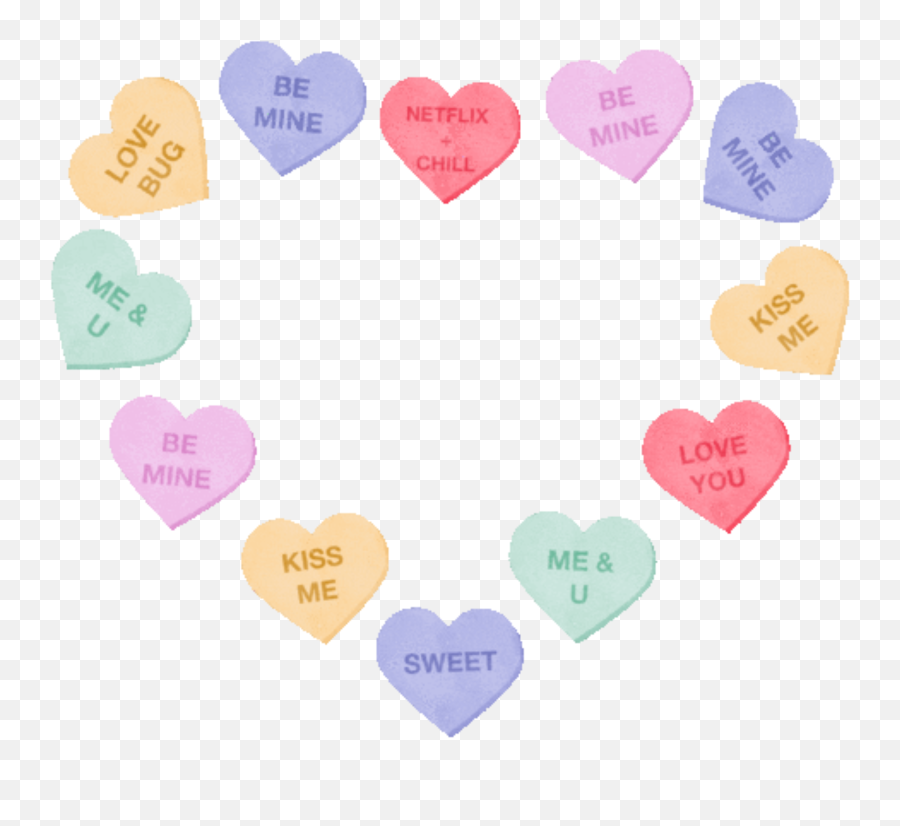 The Most Edited - Transparent Candy Heart Gif Emoji,Netflix And Chill Keyboard Emoji