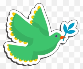 Vintage Hippie Stickers For Message - Bird Emoji,Hippie Apple Emojis
