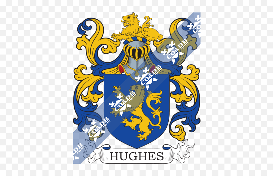 Hughes Family Crest Coat Of Arms And Name History - Flores Coat Of Arms Emoji,Arm Energy Points Emotions Meaning