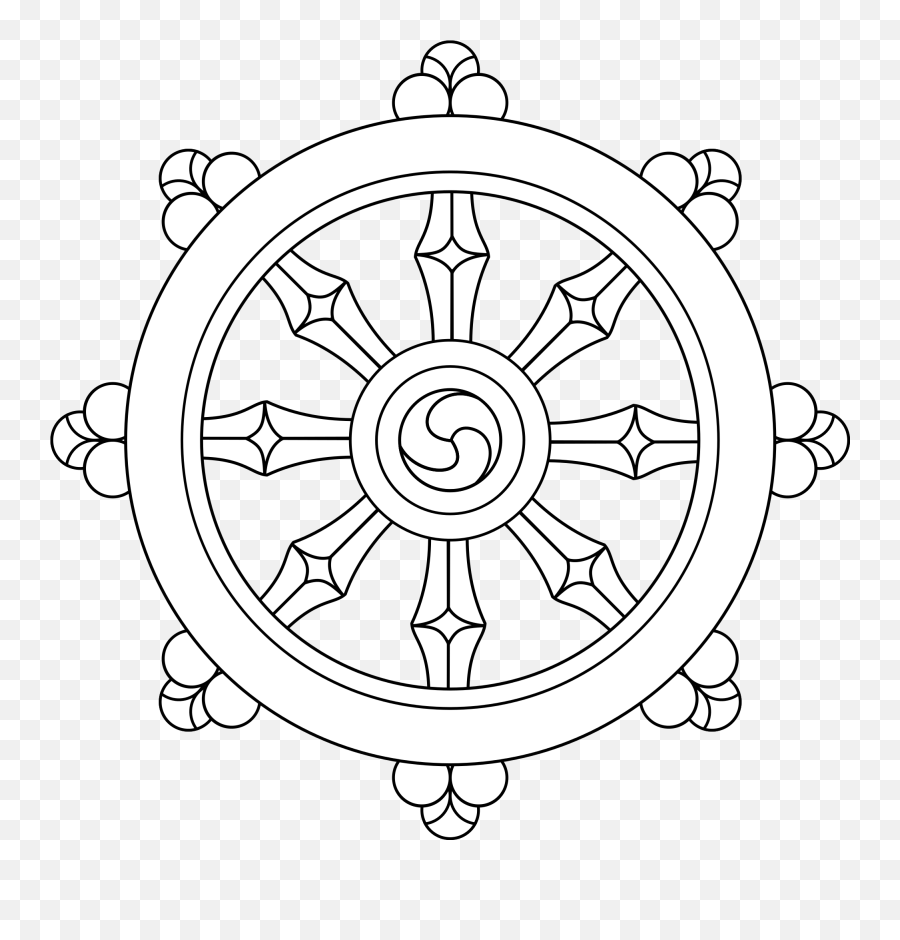 Wheel Of Dharma Png U0026 Free Wheel Of Dharmapng Transparent - Wheel Of The Dharma Emoji,Buddhist Emoji