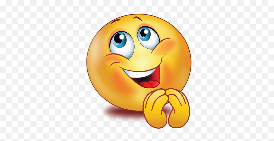 Smiley Emoji Emoticon Prayer - Smiley Praying,Praying Emoji