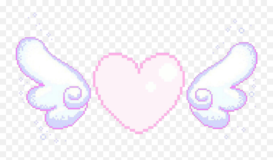Heart Pink Purple Pixel Kawaii Freetoedit Remixit In - Purple Heart Transparent Kawaii Emoji,Japan Emoticon Pixel Stars Png