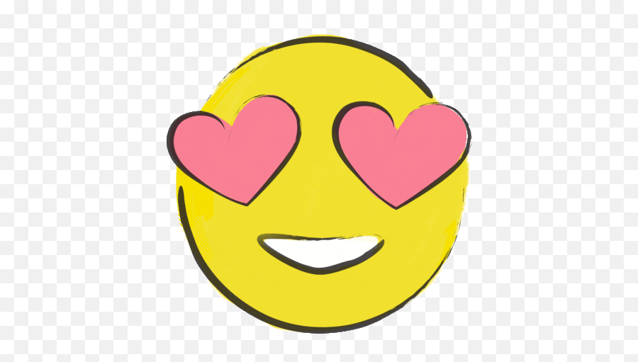 Emoji Love Sticker - Heart Eyes Emoji Gif,Free Emoticon Animated Gif Sets