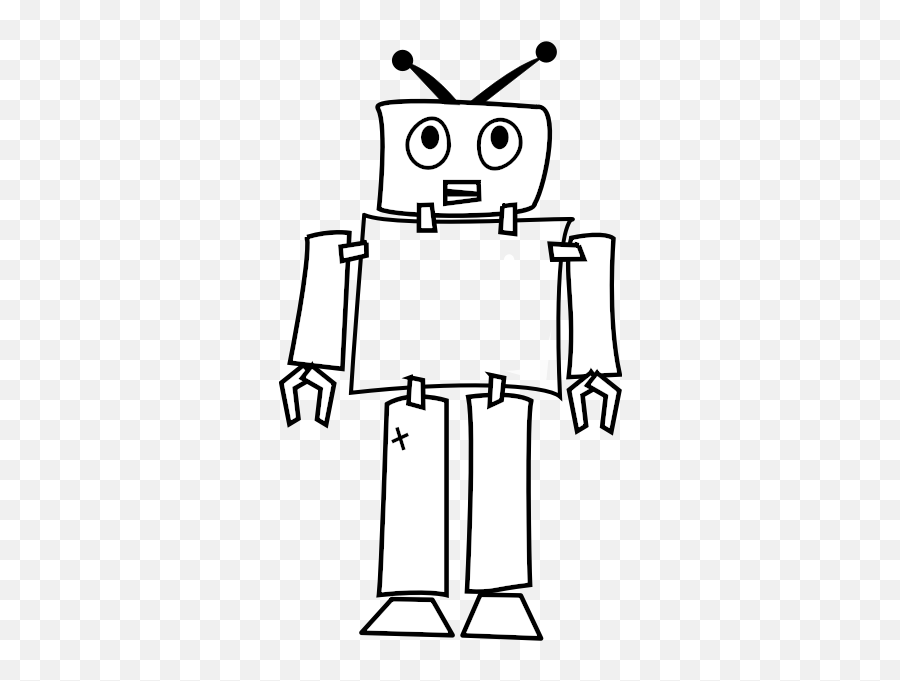 Robot Line Art Free Svg Emoji,Hatchet Emoticon