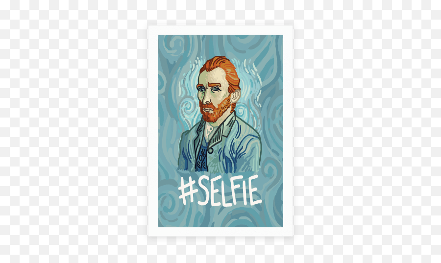 Van Gogh Selfie Posters Emoji,Famous Emotion Artists