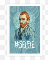 Van Gogh Selfie Posters Emoji,Famous Emotion Artists