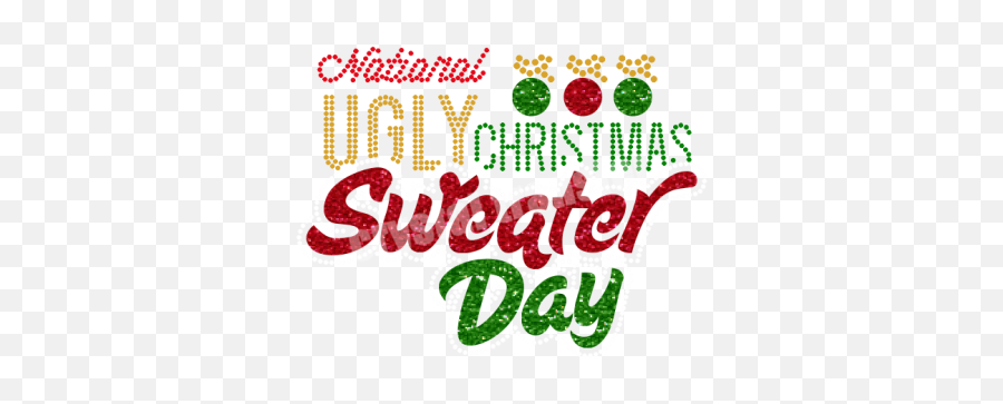 Ugly Sweater Day - National Ugly Christmas Sweater Day Clipart Emoji,Emoji Christmas Sweater