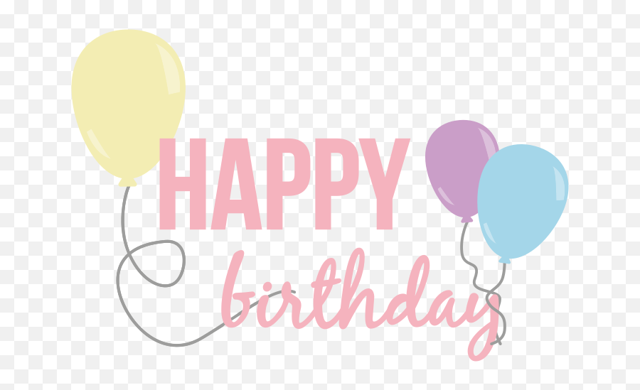 Happy Birthday Sign And Balloons Free - Happy Birthday Johnny Depp Emoji,Emoji Birthday Signs