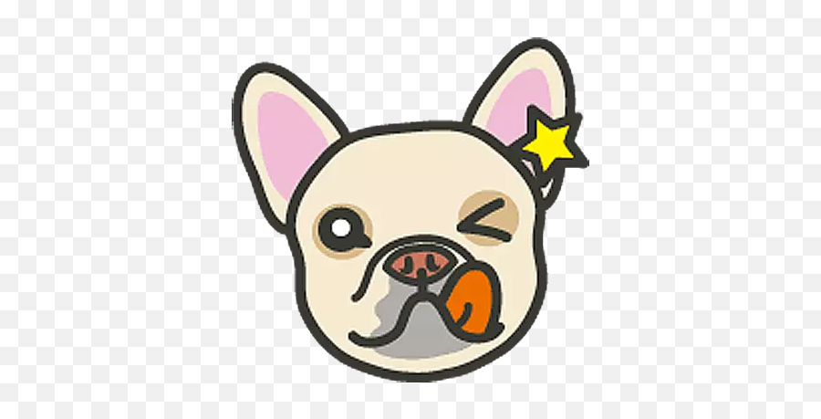 Fastest French Bulldog Stickers Whatsapp Emoji,Free English Bulldog Emoticons