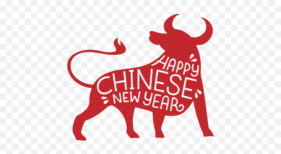 Chinese New Year Ox Sparkles Papercut Transparent Png U0026 Svg Emoji,Smiley Emoticon Blowing Party Whistle