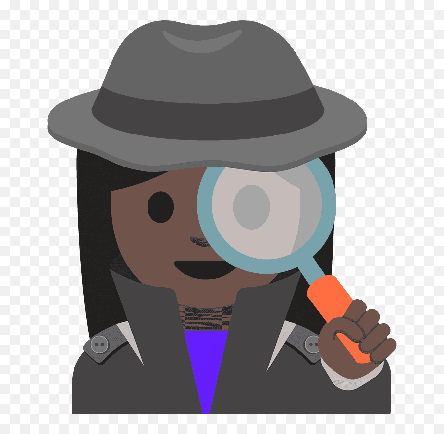 Woman Detective Emoji Clipart Free Download Transparent - Emoji Sleuth,Android Pie Emoji