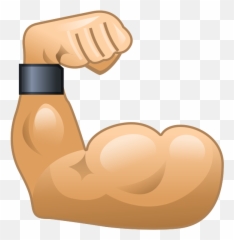 Download Muscle Png Image For Free - Muscle Arm Cartoon Png Emoji,Black Muscle Emoji
