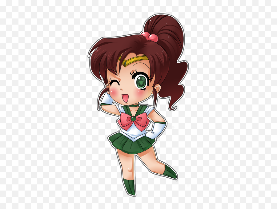 Download Sailor Jupiter Chibi Sailor - Sailor Jupiter Chibi Emoji,Sailor Moon Emojis