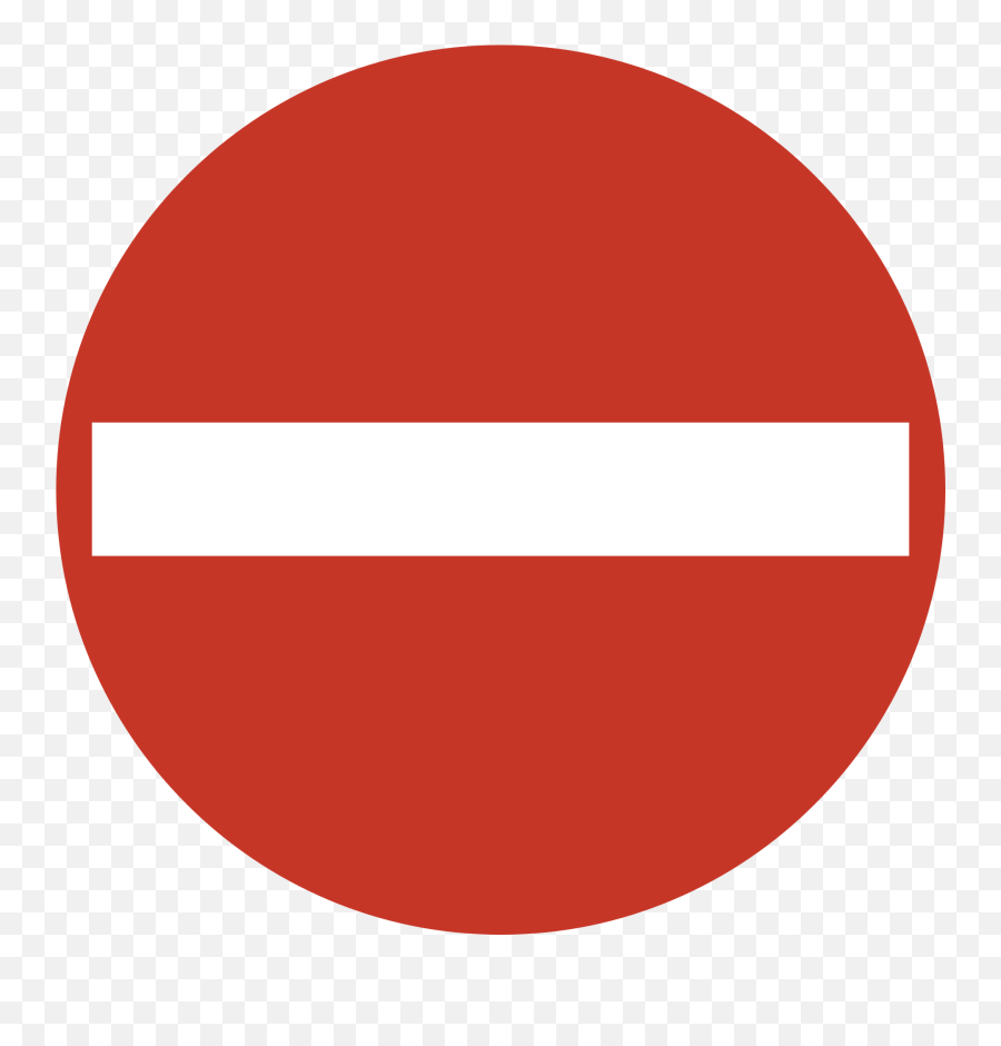 No Entry Sign Warning Forbidden Prohibited Signage Forbidden Emoji,Warninn Sign Emojis Facebook