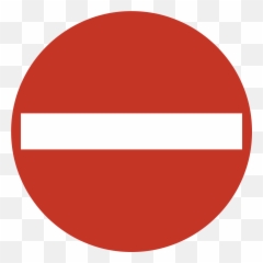 No Entry Sign Warning Forbidden Prohibited Signage Forbidden Emoji,Warninn Sign Emojis Facebook