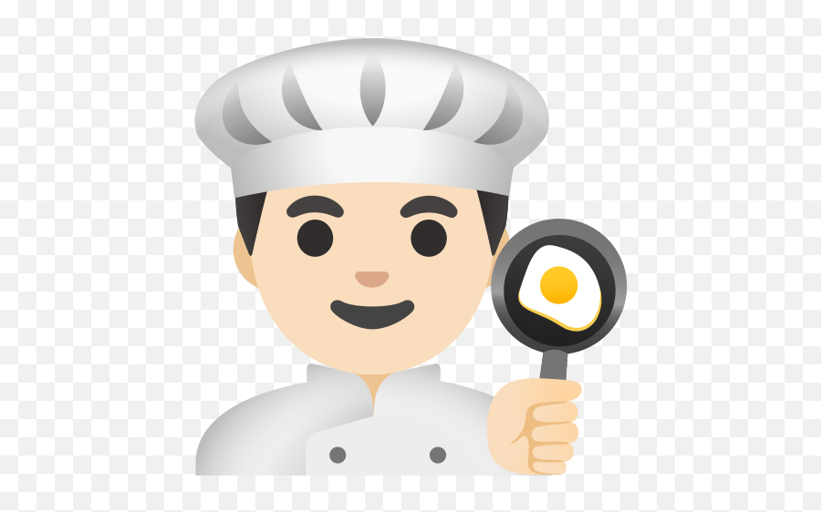 U200d Cook Man With Light Skin Tone Emoji,Image Cooking Emoticons