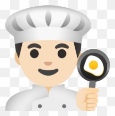 U200d Cook Man With Light Skin Tone Emoji,Image Cooking Emoticons