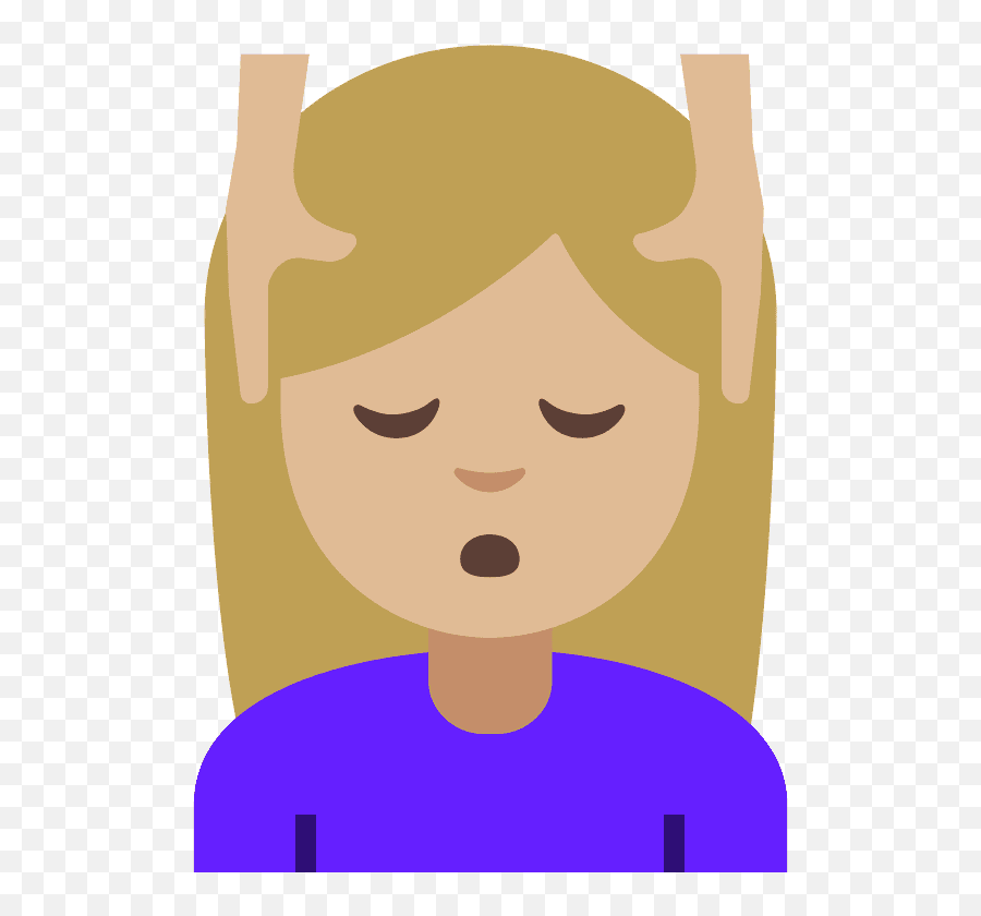 Woman Getting Massage Emoji Clipart Free Download,Lightskin Face Emoji