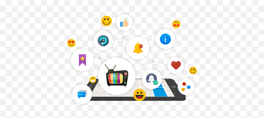 Tv Show Tracker App Developed By Space - O Emoji,Television Emoji