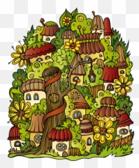 Small Town Wall Sticker - Mushroom Cartoon Vector Free Emoji,Emoji Wall Decals