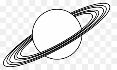 Planets Clipart Individual Planets - Saturn Clipart Black And White Emoji,Ringed Planet Emoji