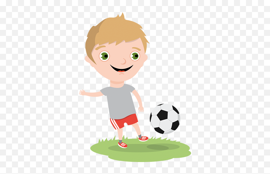 Boy Playing Football Sticker - Boy Emoji,Soccer Ball Girl Emoji