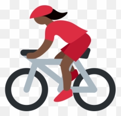 Dark Skin Tone Emoji - Cyclist Emoji,Dirt Bike Emoji Copy And Paste