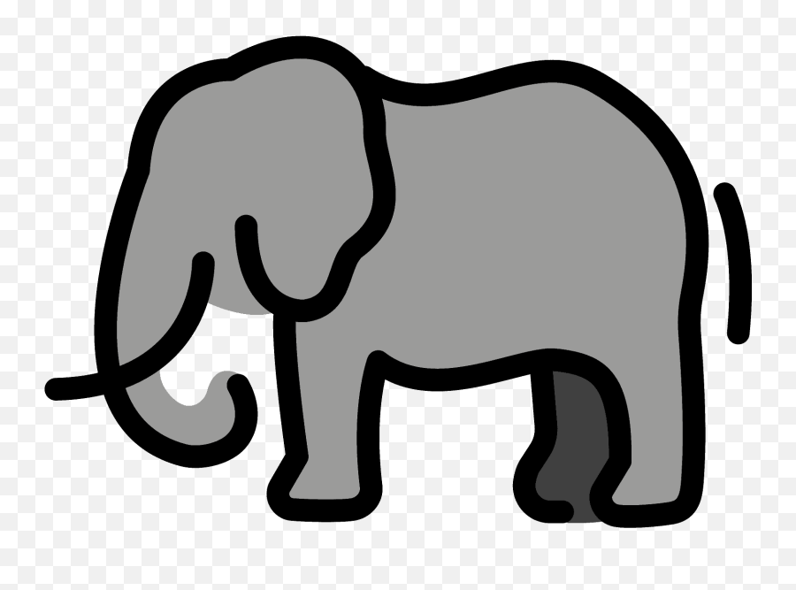 Elephant Emoji Clipart - Emoji Elephant,African Emoji Free