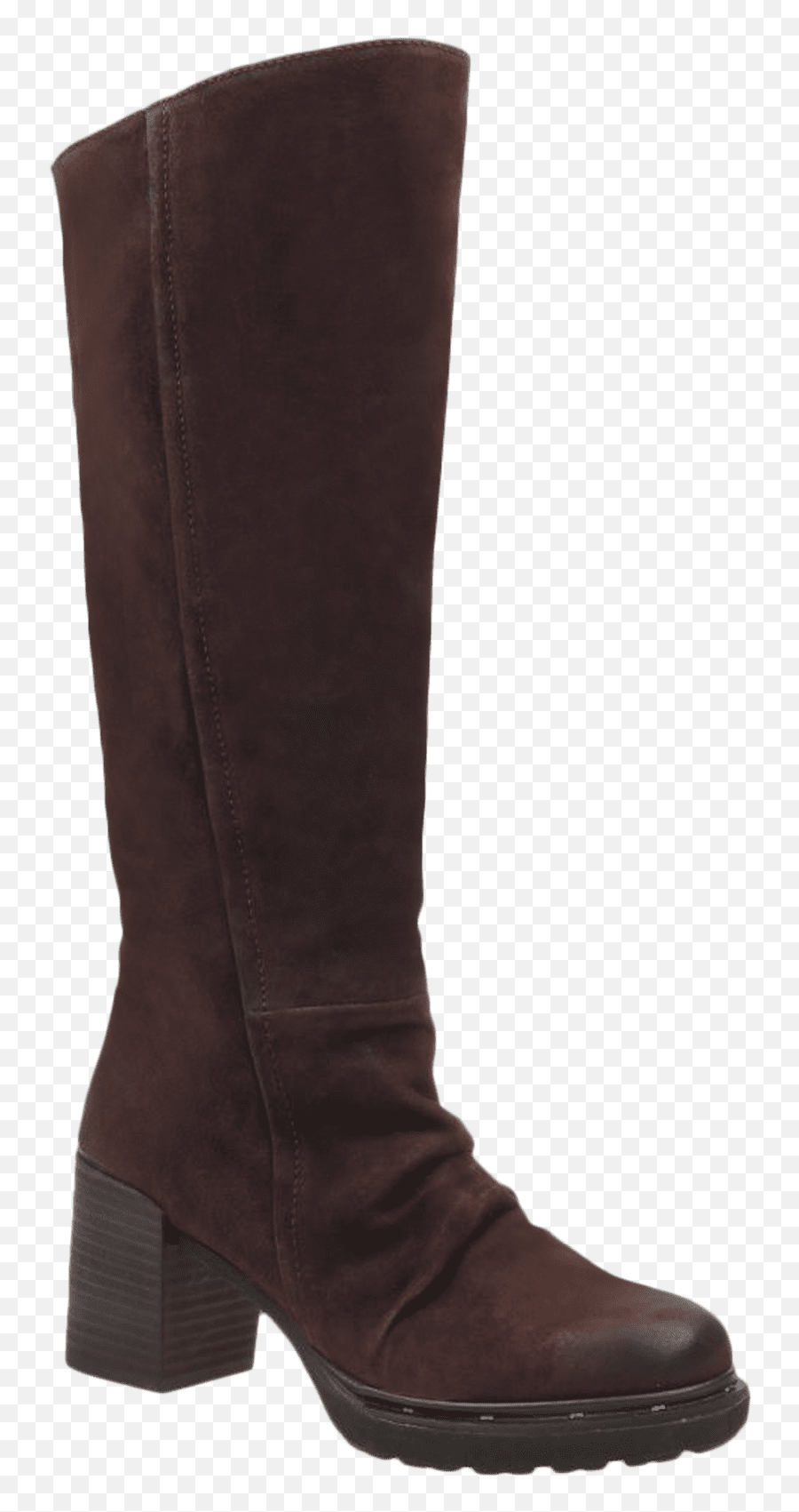 Gambol In Dark Brown Knee High Boots - Round Toe Emoji,Emotion High Leg Boots