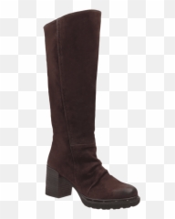 Gambol In Dark Brown Knee High Boots - Round Toe Emoji,Emotion High Leg Boots