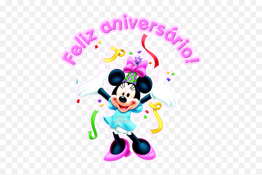 Pin De Josiane Em Feliz Niver - Minnie Mouse Vestido Azul Emoji,Emoticons De Niver