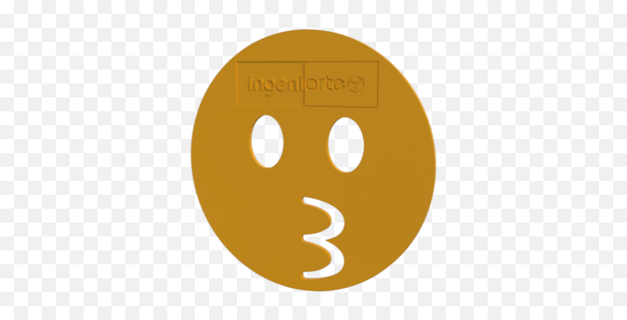 Posavasos Emoji Beso - Dot,Emoticon Angustiado