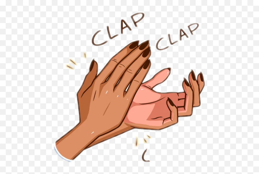 Clapclap Aplausos Palmas Sticker - For Women Emoji,Emoji De Aplausos