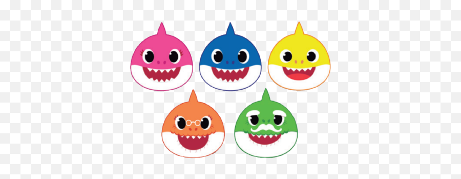Baby Shark - Molde Baby Shark Eva Emoji,Emoticons De Ovo De Pascoa