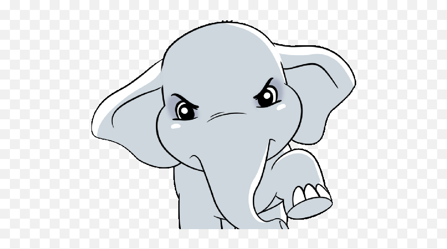 Topic For Animated Elephant Image - Angry Elephant Cartoon Gif Emoji,Stomping Emoji