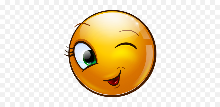 Funny Emoticons - Blinking Eye Emoji Gif,I Love You Emoji
