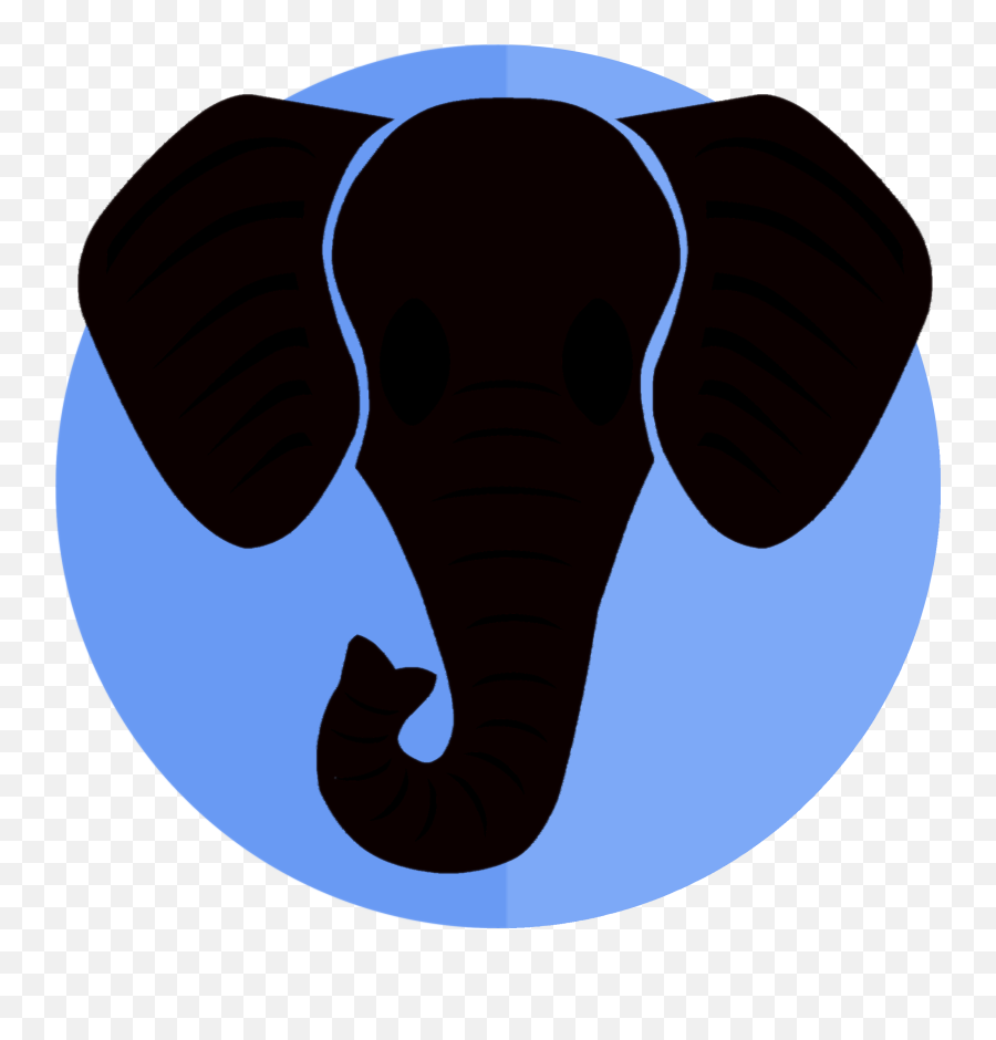 Indian Elephant African Bush Elephant Republican Party Clip - Elephant Head India Silhouette Emoji,Elephant Touching Dead Elephant Emotion