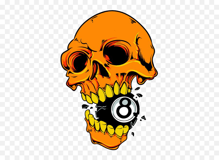 Cartoon Skull Png - Tshirt Skull Hd Image Free Png Clipart Clipart 8 Ball Png Emoji,Apple Emoji Skull Vector