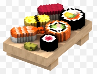 Sushi Pixel Art Minecraft Clipart - Minecraft Sushi Emoji,Sushi Emoticon Art