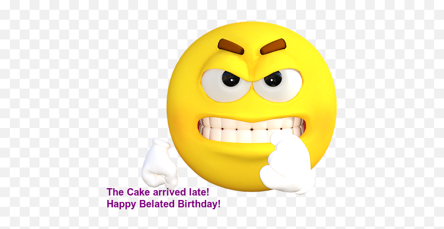 90 Happy Belated Birthday Emoji Funny Wishes Images 2021 - Emotion Emoji Face Png,Cake Icon Emoticon