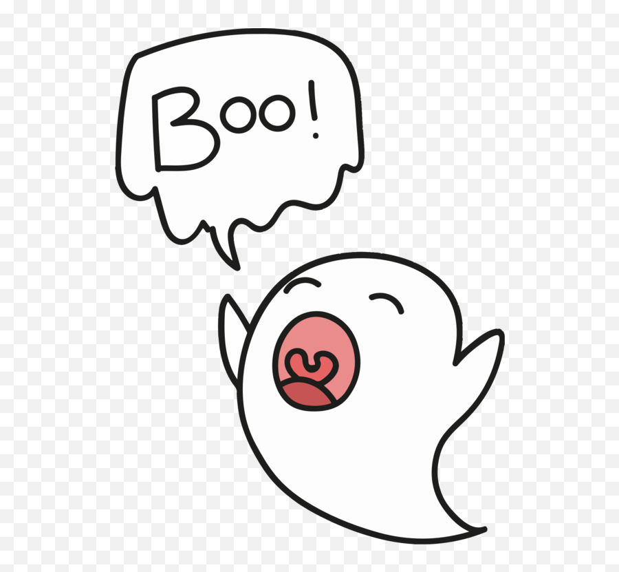 Drawing Fear Of Ghosts Boos Smiley - Printable Ghost Halloween Boo Emoji,Mario Ghost Emoticon Transparent