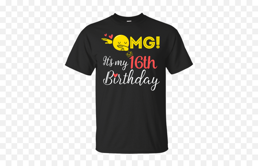 Omg Its My 16th Birthday Emoji Dabbing - Unisex,Omg It's My Birthday Emoji Shirt