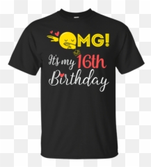 Omg Its My 16th Birthday Emoji Dabbing - Unisex,Omg It's My Birthday Emoji Shirt