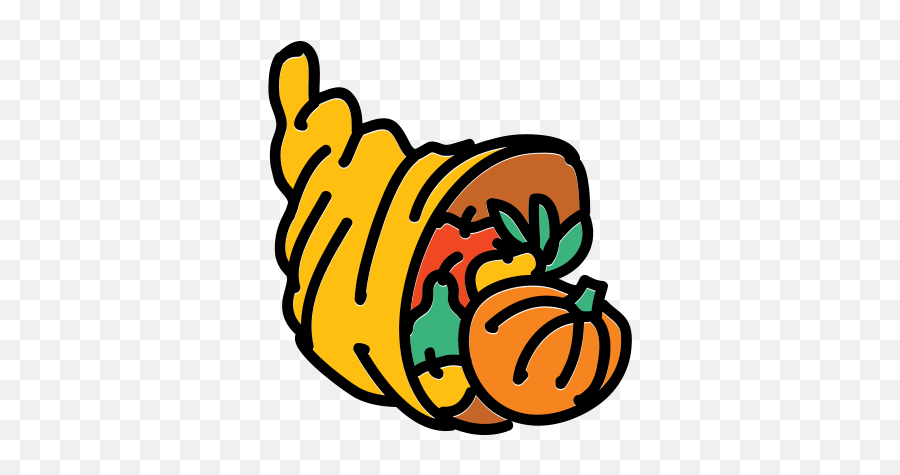 Cornucopia Icon U2013 Free Download Png And Vector - Thanksgiving Emoji,Thanksgiving Text Emojis