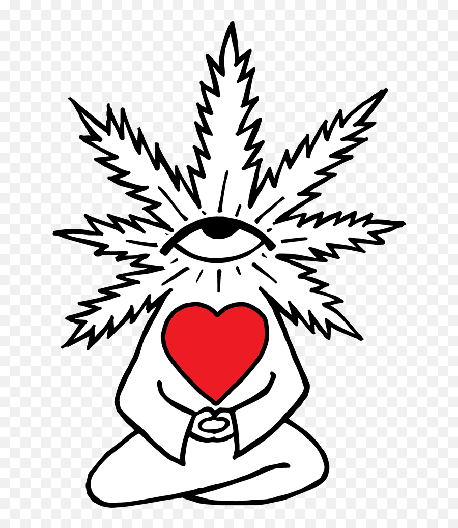 Weed Culture Gifs - Weed Cartoon With A Heart Emoji,Pot Smoking Emoji Gif
