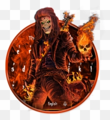 Amazoncom Fire Skull Rockstar Keyboard Theme Appstore For - Fire Rockstar Emoji,Fire Emojis